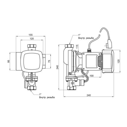 Насос для підвищення тиску Thermo Alliance SCPMN-400N 0,4 кВт — Photo 1