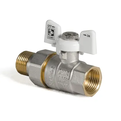 Кран з американкою 1/2" (Koer KR.227.W) білий (KR0015) — Photo 1