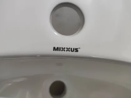 Раковина врізна на стільницю Mixxus Premium TOPPER-1602 515х400х200mm з отвором під змішувач та переливом (MP6572) — Photo 5
