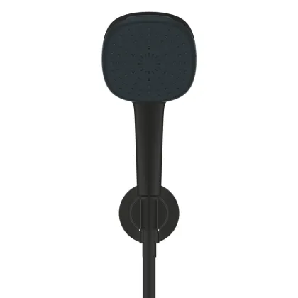 Душовий набір з настінним ручним душем Grohe Tempesta Cube 110 3 режими, чорний матовий (269102433) — Photo 3