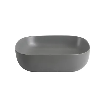 Раковина накладна Mixxus Premium DIVERSE-0115 GRAY 490x395x135mm (MP6650) — Photo 6