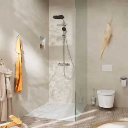 PULSIFY S PURO Showerpipe душова система 260 з термостатом, колір хром — Photo 6