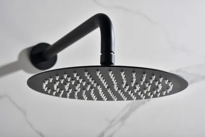IMEX MONZA MATT BLACK Набір для душу термостатичний, чорний матовий — Photo 3