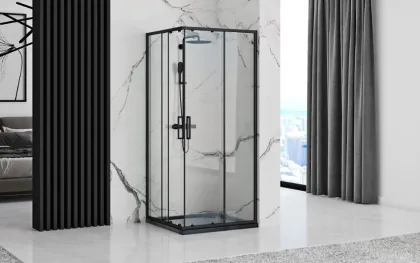 Душова кабіна REA PUNTO 90х90 BLACK — Photo 4