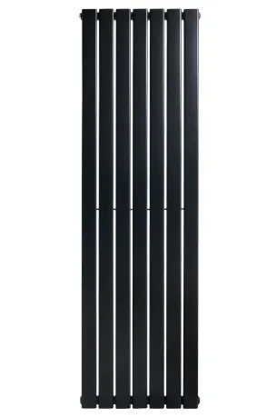 Вертикальний дизайнерський радіатор опалення ARTTIDESIGN Livorno 7/2000/476/50 чорний матовий — Photo 4