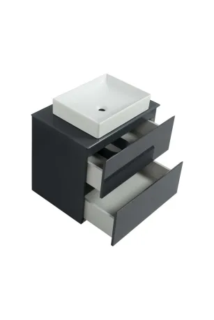 Тумба SANWEST GROUP VELMA  60 графіт +стільниця графіт+чаша Грейс — Photo 1