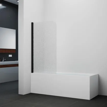 Штора на ванну Qtap Standard BLM407513APL скло Pear 6 мм, 75х130 см, ліва — Photo 6