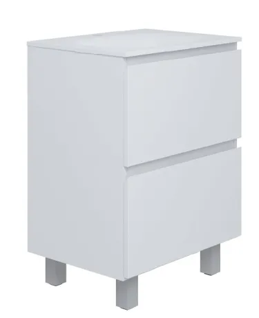 Тумба підлогова EDGE NEW 600 (білий) з умивальником — Photo 3