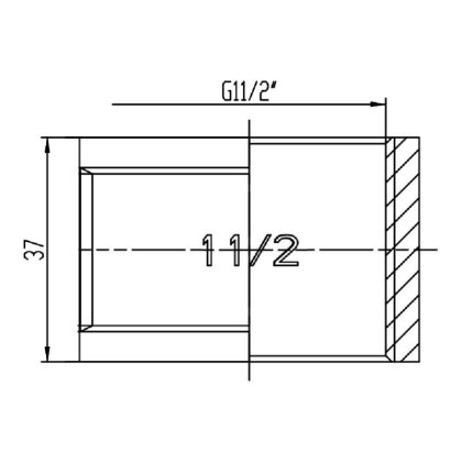 Муфта SD Forte 1&quot; 1/2 ВР SF35640 — Photo 1