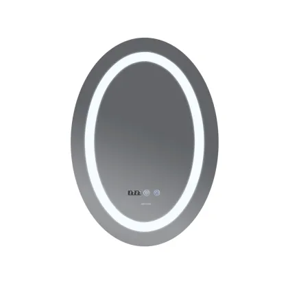 Дзеркало Mixxus PLAIN MV02-50x70 з Led Touch, Anti-fog, димером, регулятором яскравості, годинником (MI6010) — Photo 9