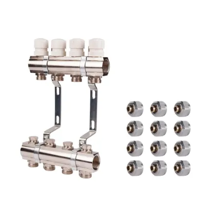 Комплект: SD Колектор терморегулювальний 1"х6   SD236W6 + SD Євроконус 3/4'' 16 х 2мм   SD346