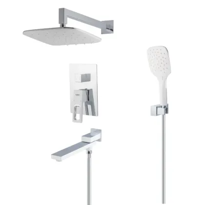 Душова система вбудована KOER KB-66009-04, 3 функціі (Колір хром+білий) (KR5990)
