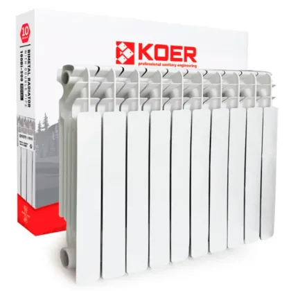 Радіатор секційний KOER 100 Bimetal-500 ROYAL (KR4957) / Ціна за 1 секцію