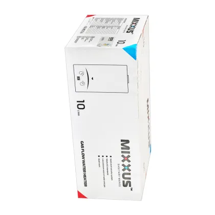 Газова колонка MIXXUS GWH-0610 BASIC GLASS димохідна 10 л/хв (панель зі скла з малюнком) (WH0027) — Photo 2