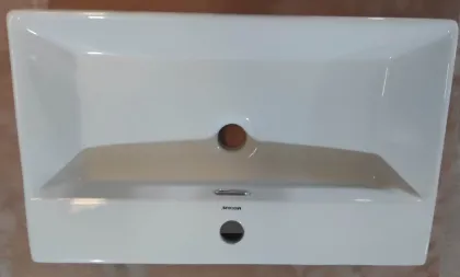Раковина підвісна Mixxus Premium QUADRO-0206 600х360х130mm з отвором під змішувач та переливом (MP6509) — Photo 1