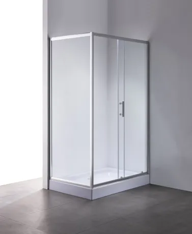 Душова кабіна з низьким піддоном Mixxus HARD SCT01-100x80x198-TR CHROME прозоре скло 5мм (MI6908) — Photo 3