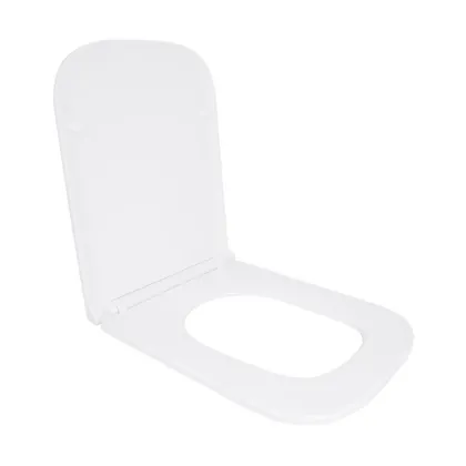 Сидіння для унітазу Qtap (Gemini 490) 428x344x37,5 мм, White, з мікроліфтом, Slim Duroplast, Quick Release QTSC179W49385 — Photo 2