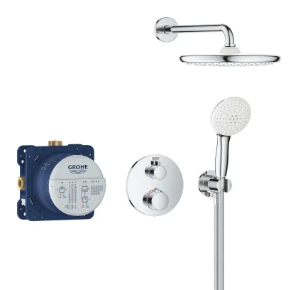 Душова система прихованого монтажу з термостатом Grohe Grohtherm (34872000) — Photo 3