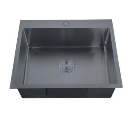 Мийка Zerix ZH5045-215 Nano-Black (3.0/0.8) з нерж. сталі  (MX1580)