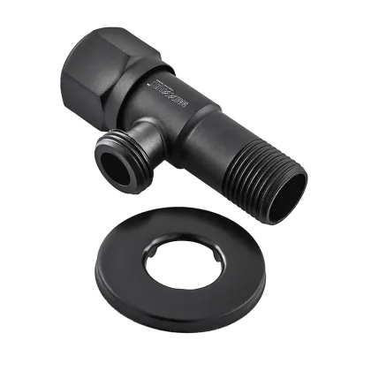 Кран для підключення сантехприладів Mixxus VAL-06-1/2x1/2 Black з нерж.ст.SUS304(чорн.) (MI6058) — Photo 1