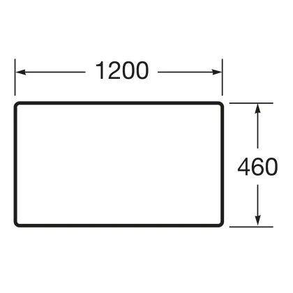 VICTORIA BASIC MODULAR стільниця 119см, білий глянець — Photo 1