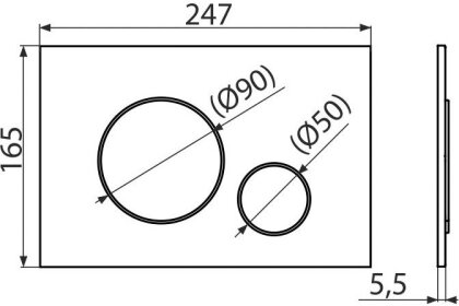 Інсталяція AlcaPlast 4в1 AM101/1120 з хромованою круглою кнопкою M671 + підвісний унітаз ROUND SMART — Photo 3