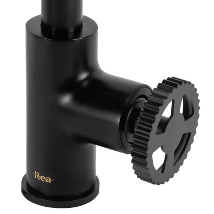 Змішувач для кухні REA VERTIGO SIDE BLACK чорний — Photo 1