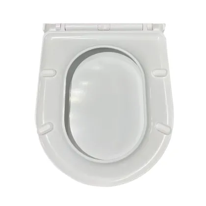 Сидіння-кришка для унітазу Koer AC-0101-SEAT COVER 450х390х80mm дюропласт з мікроліфтом (KR5617) — Photo 7