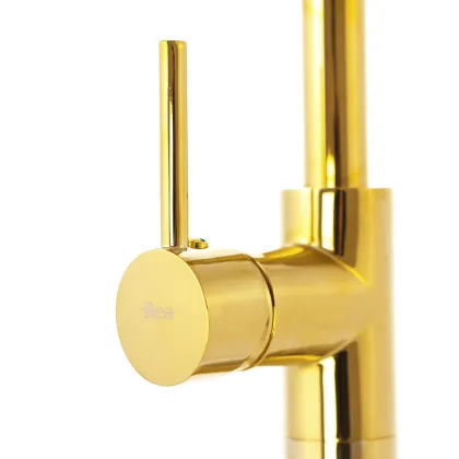 Змішувач для ванни REA ORTIS GOLD золотий підлоговий — Photo 5