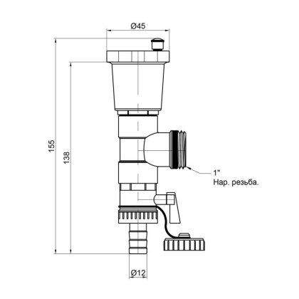 Зливна група SD Plus 1&#039;&#039; SD340W25 — Photo 1