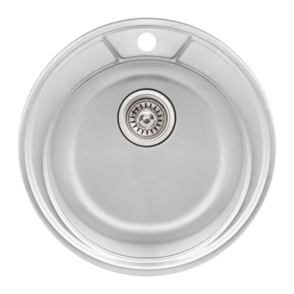 Кухонне миття Qtap D490 0,8 мм Micro Decor (QTD490MICDEC08)