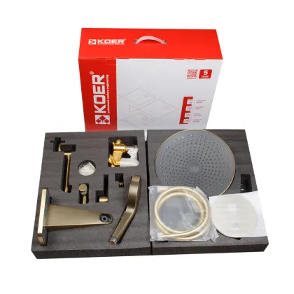 Душова система вбудована KOER KB-66029-12, 3 функції (Колір матове золото) (KR5957) — Photo 6