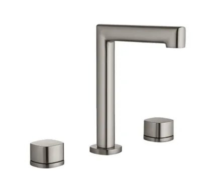 IMEX TOSCANA BRUSHED NICKEL Змішувач для умивальника на 3 отвори, матовий нікель