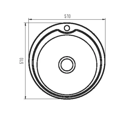 Мийка кухонна Zerix Z510-06-180MD (micro decor) (ZS0560) — Photo 1