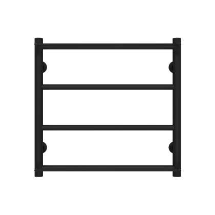 Рушникосушарка водяна Ladder П4 400х500 Deffi нержавіюча сталь (Чорний, Бокове ліве підключення)