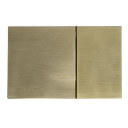 Панель змиву Koer KT-0610-12 240x160x32mm пластикова, квадратна ( матове золото) — Photo 3