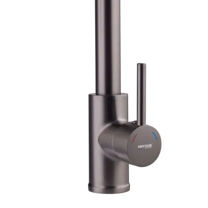 Змішувач для кухні з виливом пружина Mixxus Premium SPRING 017 GRAPHITE (MI6952) — Photo 2
