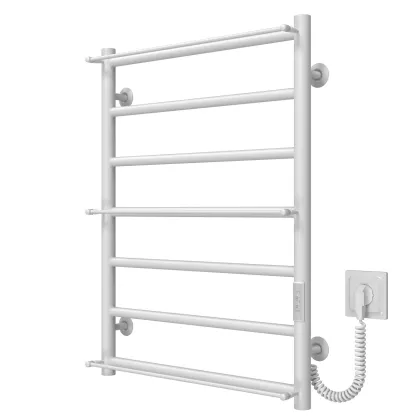 Рушникосушарка електрична Ladder П7 500х700 Deffi нержавіюча сталь (Білий, WD03, Праве підключення) — Photo 1