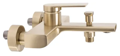 Змішувач для ванни та душу REA VERSO BRUSHED GOLD настінний з виливом — Photo 5