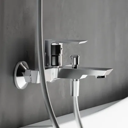 Змішувач для ванни і душа, хром Damixa 471000001 Apollo — Photo 2