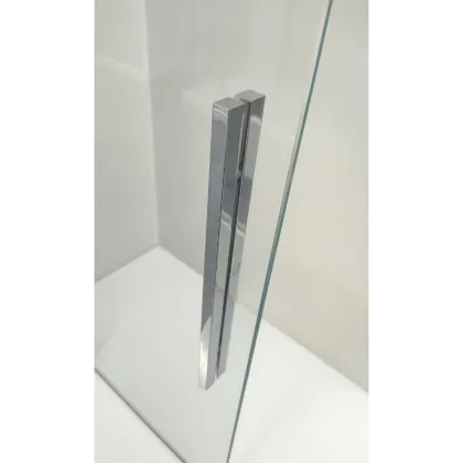 Шторки скляні на ванну розсувні Koer SR BS06-120x150-TR-01 прозоре скло Easy Clean 6мм, хром (KR5945) — Photo 7