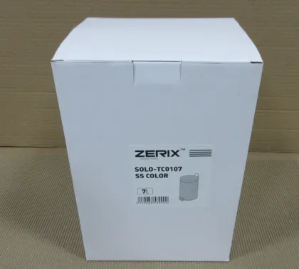 Відро для сміття кругле ZERIX SOLO-TC0107 SS COLOR 7 л (колір нержавійка) (ZX5899) — Photo 6