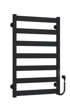 Рушникосушарка електрична Harmony П7 500х800 Deffi фарбована сталь (Чорний, JD04, Праве підключення) — Photo 1