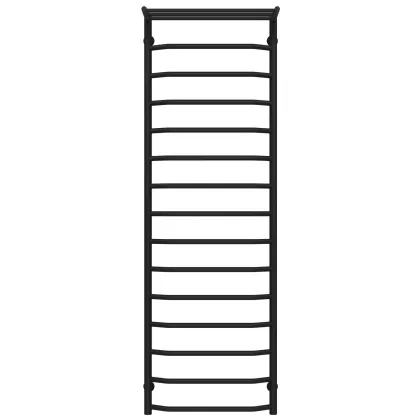 Рушникосушарка водяна Трапеція з полицею П15 500х1600 Deffi нержавіюча сталь (Чорний, Бокове праве підключення)