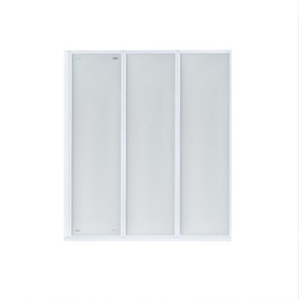 Штора на ванну Qtap Gemini WHI401214RP4 скло Pear 4 мм, 120x140 см