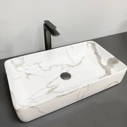 Умивальник (раковина) VBI TRIEST MARBLE накладний — Photo 2