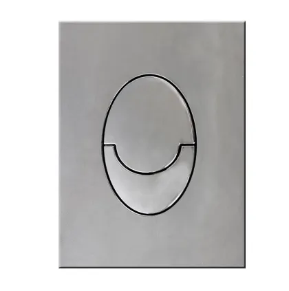 Панель змиву Koer KT-0606-02 157x198x3mm пластикова, закруглена (SS Color) — Photo 3