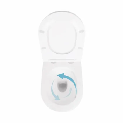Унітаз підвісний Qtap Scorpio безободковий Ultra Quiet з сидінням Soft-close QT14332380ASW — Photo 4