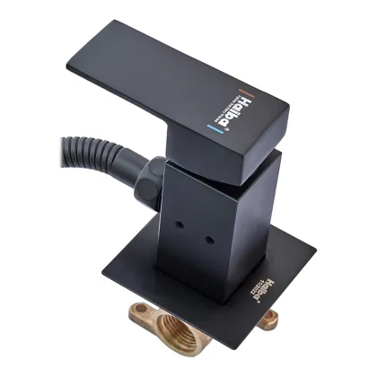 Змішувач для гігієнічного душу Haiba Kubus 002 (Inner) Black (HB3952) — Photo 1