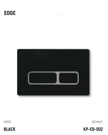Інсталяція KollerPool AQUA LINE + EDGE Black панель змиву + підвісний унітаз ROUND Black matt з сидінням Soft-close ( змив Tornado ) — Photo 2